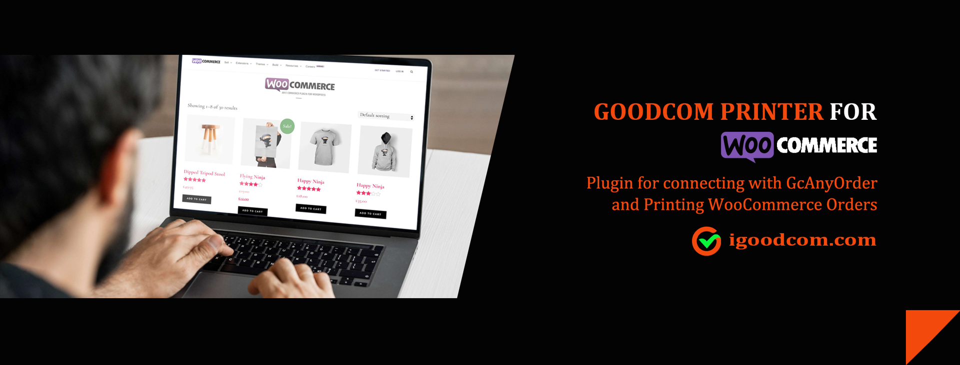 Android Pos for Online Order Printing with goodcom printer for WooCommerce